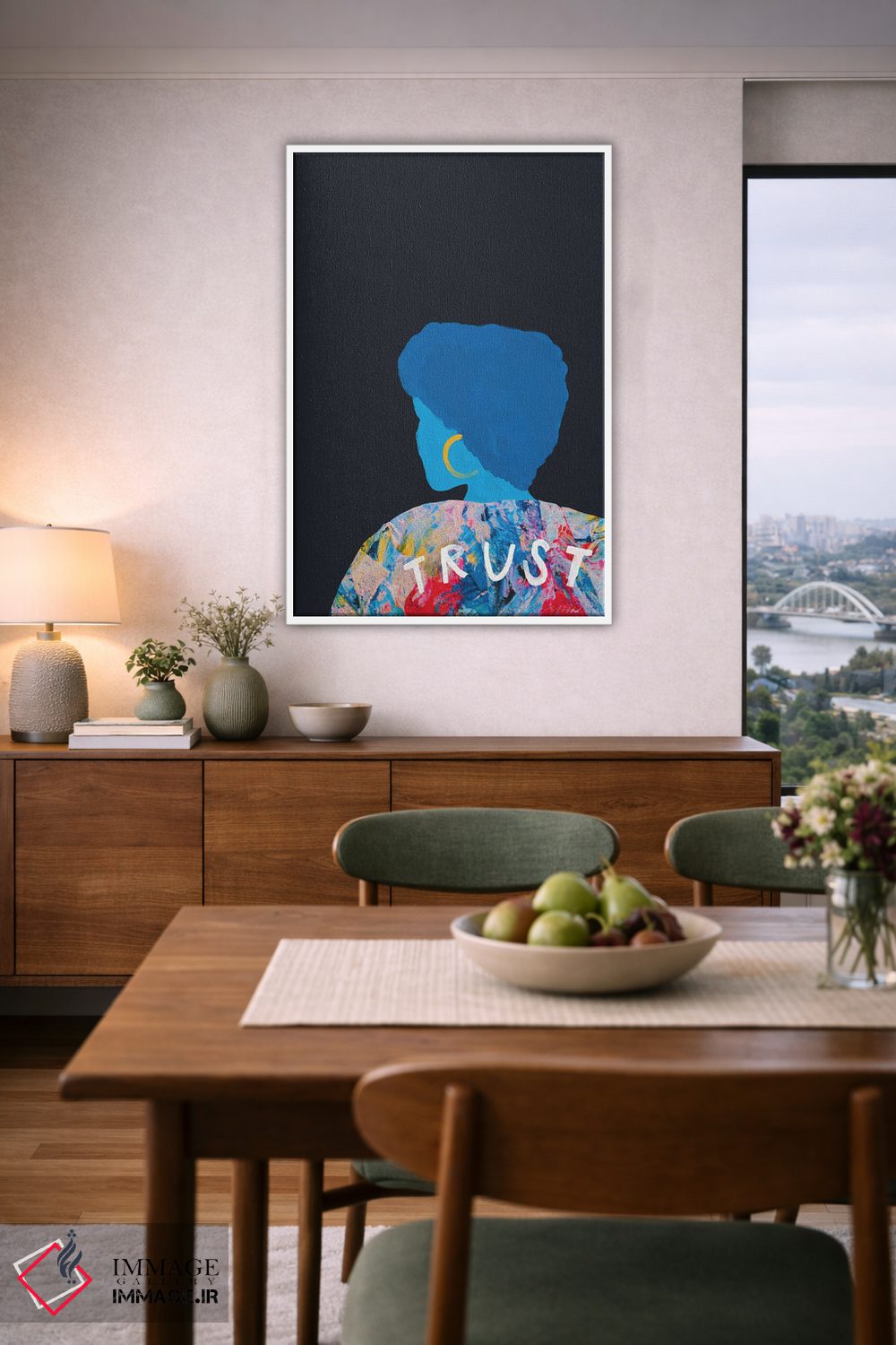 تابلو مدرن زن اعتماد اثر مورگان هارپر نیکولز - D6W