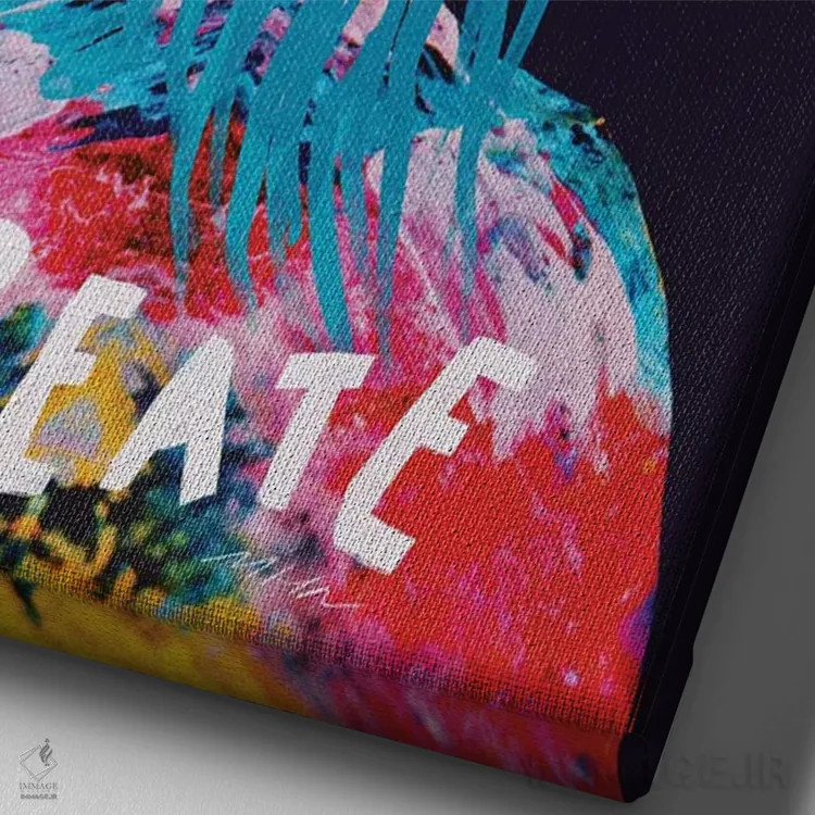 تابلو مدرن خلق کن اثر مورگان هارپر نیکولز - نمای نزدیک بافت بوم