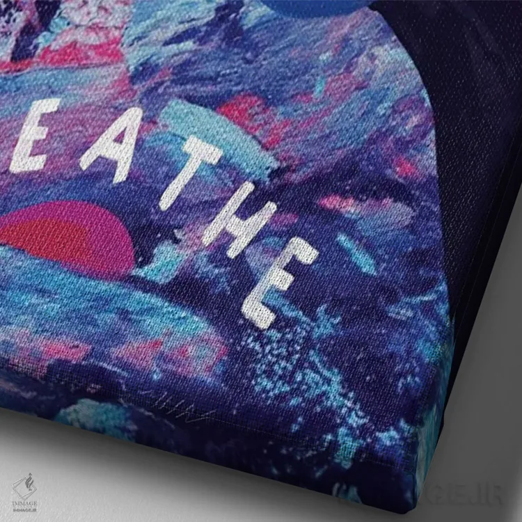 تابلو مدرن نفس بکش اثر مورگان هارپر نیکولز - نمای نزدیک بافت بوم