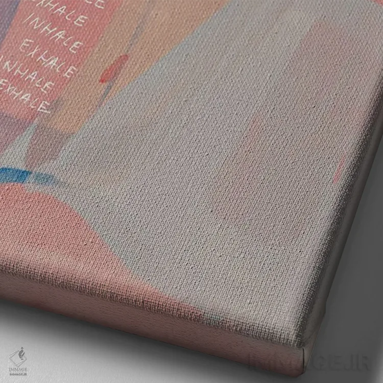 تابلو مدرن تنفس کن و بازدم کن اثر مورگان هارپر نیکولز - نمای نزدیک بافت بوم