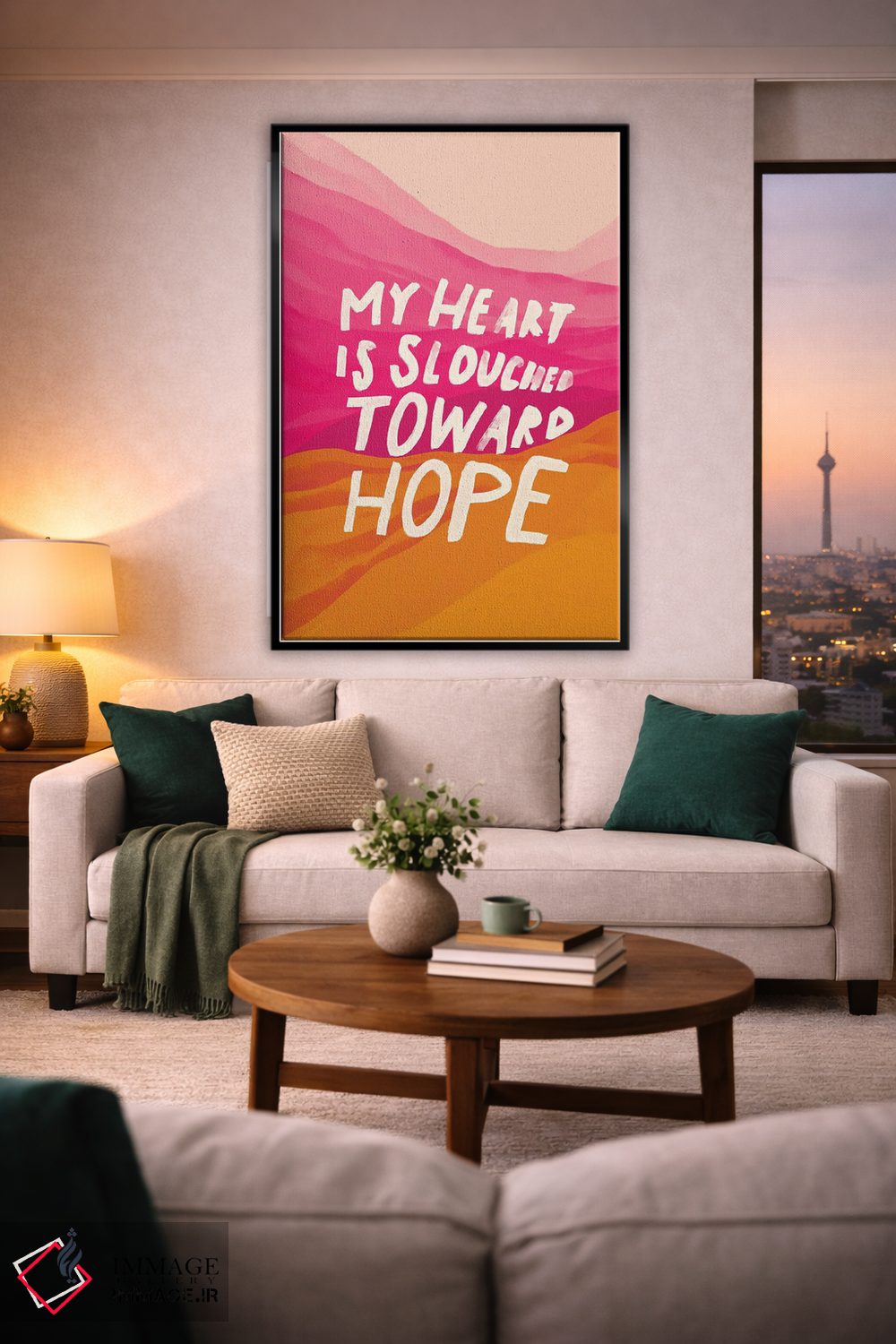 تابلو مدرن خمیده به سوی امید اثر مورگان هارپر نیکولز - D2B
