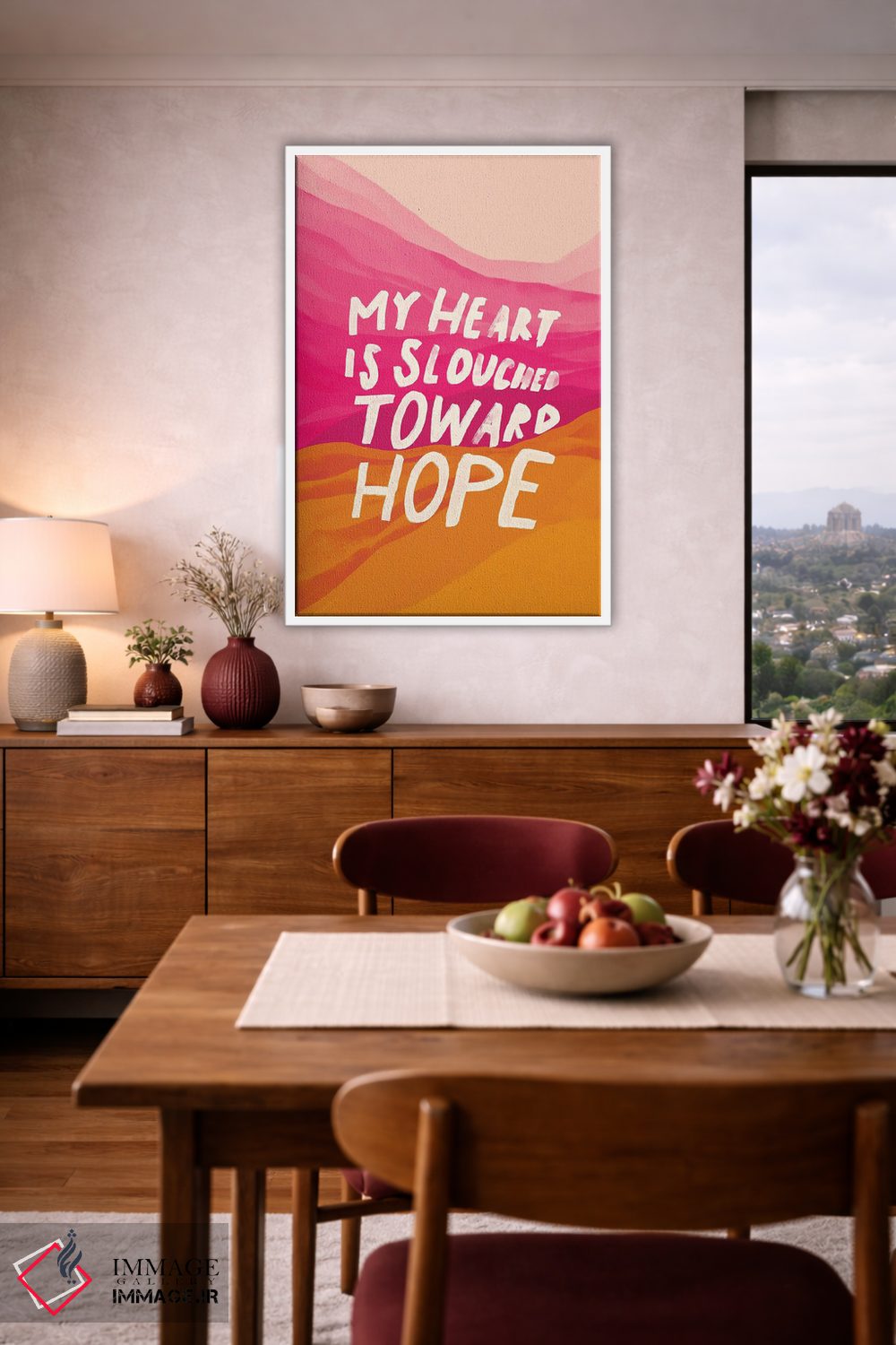 تابلو مدرن خمیده به سوی امید اثر مورگان هارپر نیکولز - D4W