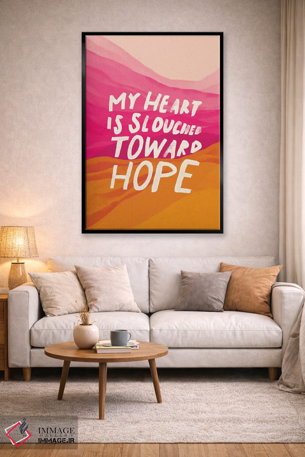 تابلو مدرن خمیده به سوی امید اثر مورگان هارپر نیکولز - D3B