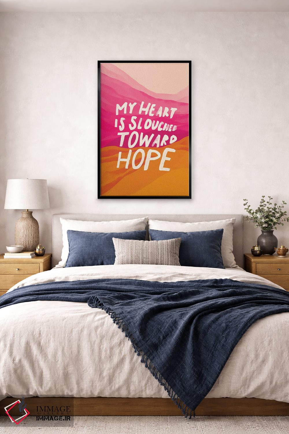 تابلو مدرن خمیده به سوی امید اثر مورگان هارپر نیکولز - D6B
