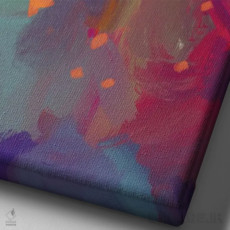 تابلو مدرن نفس بکش ۱ اثر مورگان هارپر نیکولز - نمای نزدیک بافت بوم