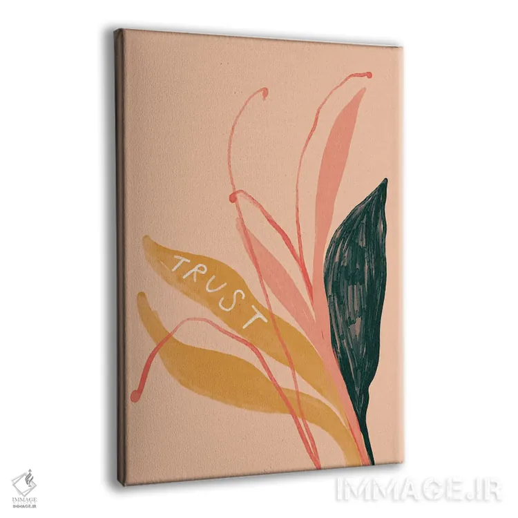 تابلو مدرن اعتماد به گیاه اثر مورگان هارپر نیکولز - نمای پرسپکتیو محصول
