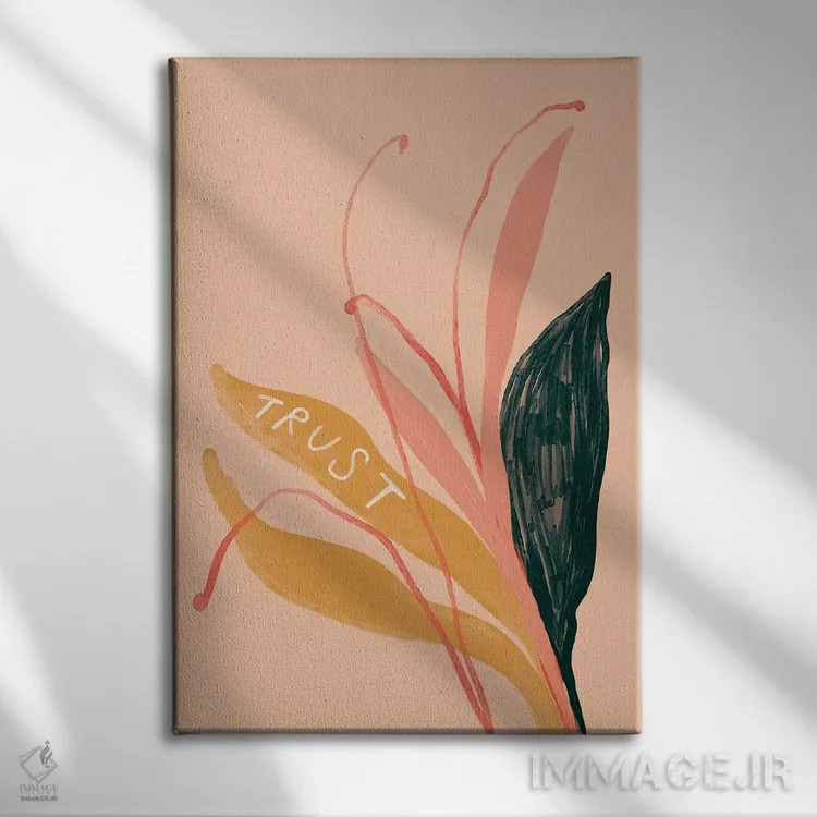 تابلو مدرن اعتماد به گیاه اثر مورگان هارپر نیکولز - نمای روبهرو روی دیوار
