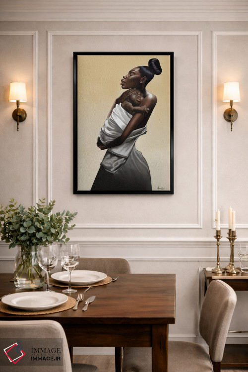 تابلو دکوراتیو مادری اثر ماناسه جانسون - D3B