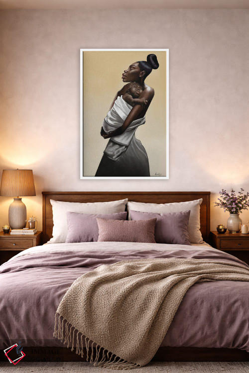 تابلو دکوراتیو مادری اثر ماناسه جانسون - D4W