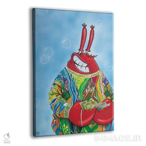 تابلو دکوراتیو کربی اسمولز اثر ماناسه جانسون - نمای پرسپکتیو محصول