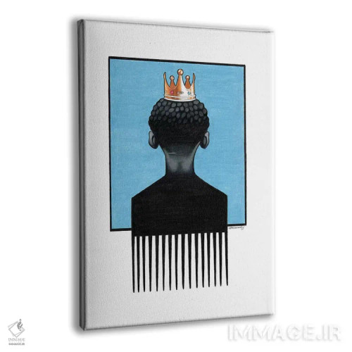 تابلو دکوراتیو شاهزاده کوچک آفروپیک اثر ماناسه جانسون - نمای پرسپکتیو محصول