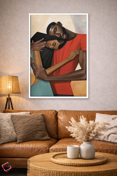 تابلو دکوراتیو زوج آرامش اثر ماناسه جانسون - D3W