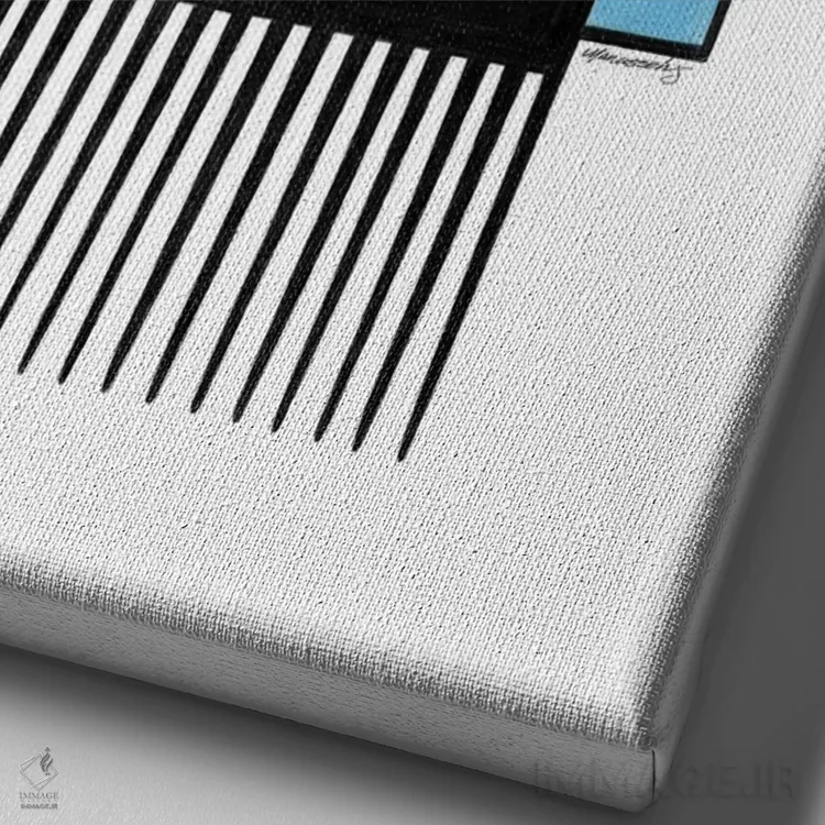 تابلو دکوراتیو شاهزاده کوچک آفروپیک اثر ماناسه جانسون - نمای نزدیک بافت بوم