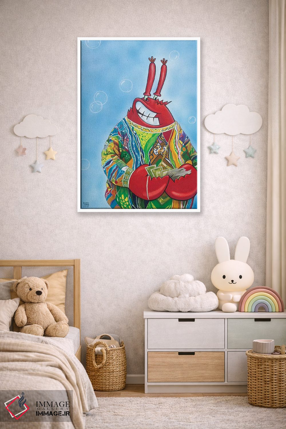 تابلو دکوراتیو کربی اسمولز اثر ماناسه جانسون - D3W