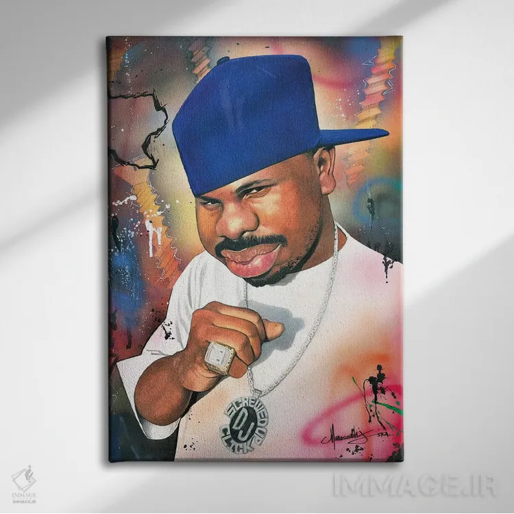 تابلو دکوراتیو "دی جی اسکرو" اثر ماناسه جانسون - نمای روبهرو روی دیوار