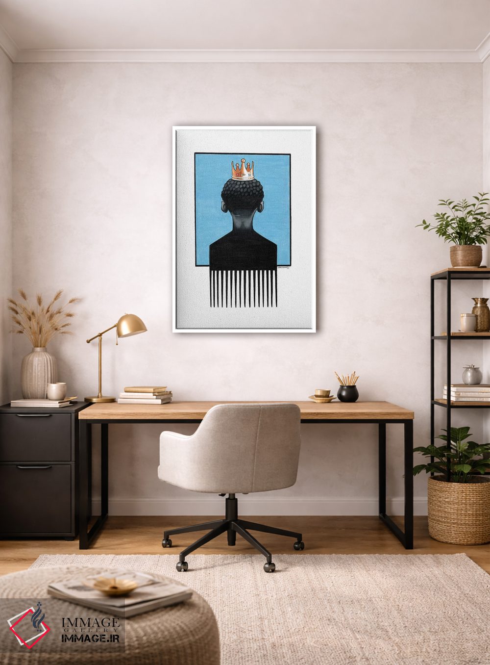 تابلو دکوراتیو شاهزاده کوچک آفروپیک اثر ماناسه جانسون - D3W