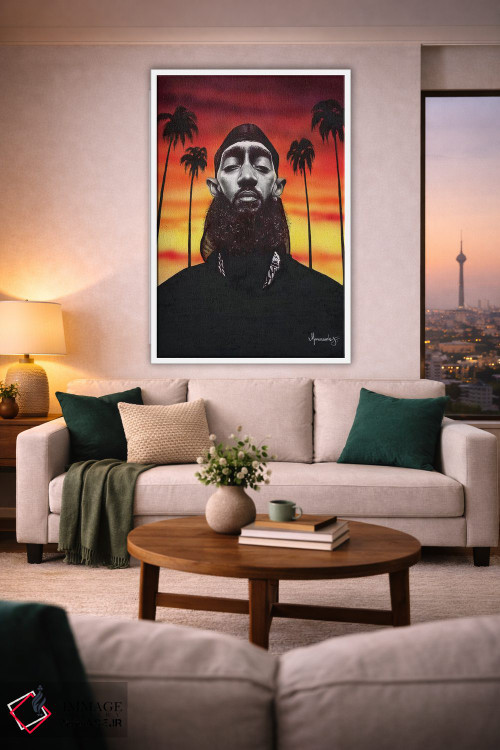 تابلو دکوراتیو نیپسی هاسل اثر ماناسه جانسون - D1W