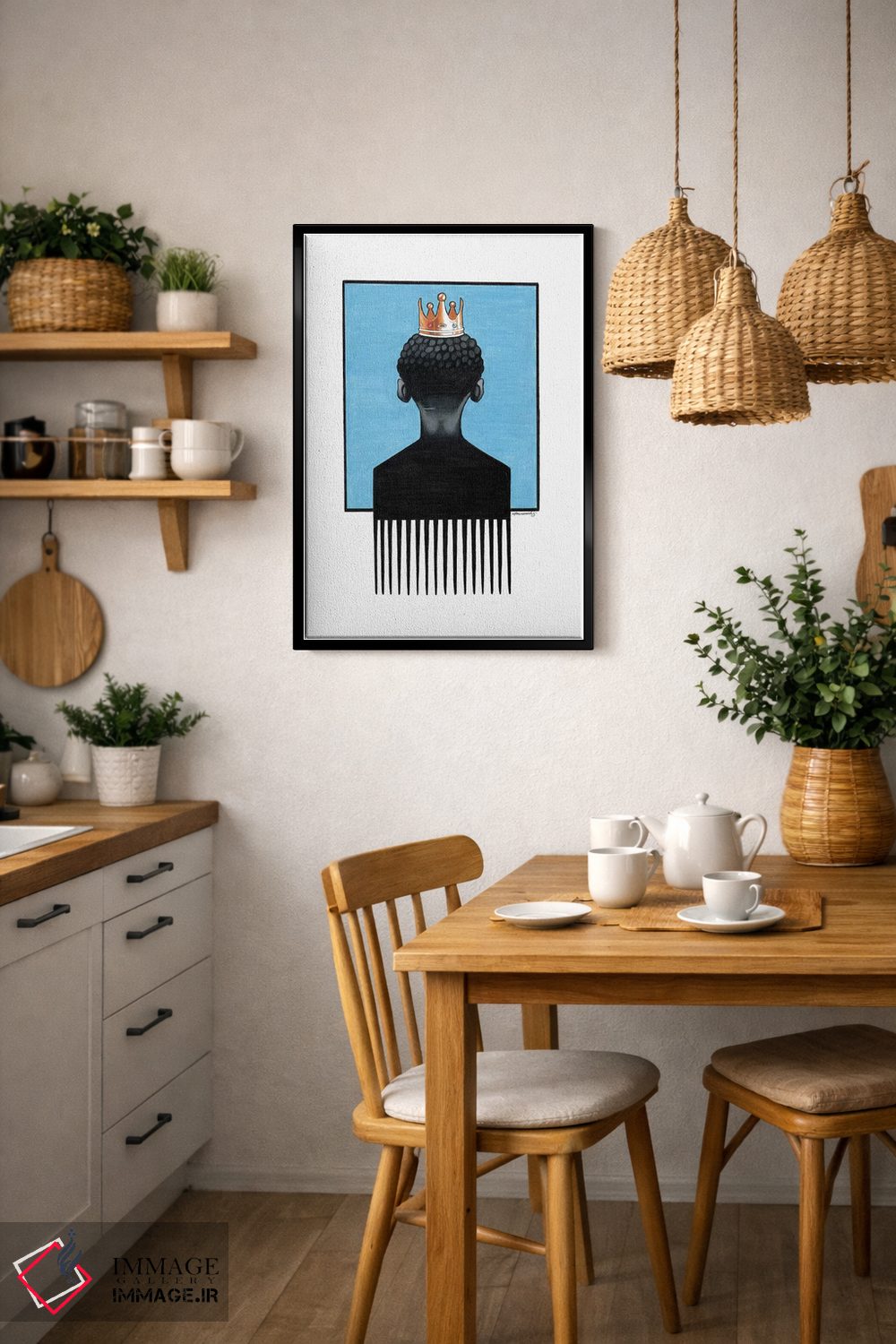 تابلو دکوراتیو شاهزاده کوچک آفروپیک اثر ماناسه جانسون - D5B