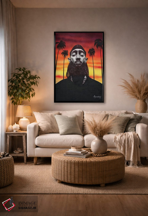 تابلو دکوراتیو نیپسی هاسل اثر ماناسه جانسون - D5B