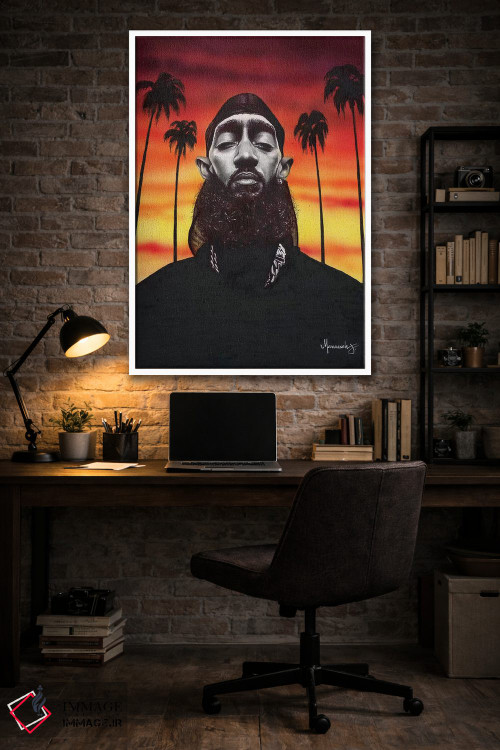 تابلو دکوراتیو نیپسی هاسل اثر ماناسه جانسون - D4W