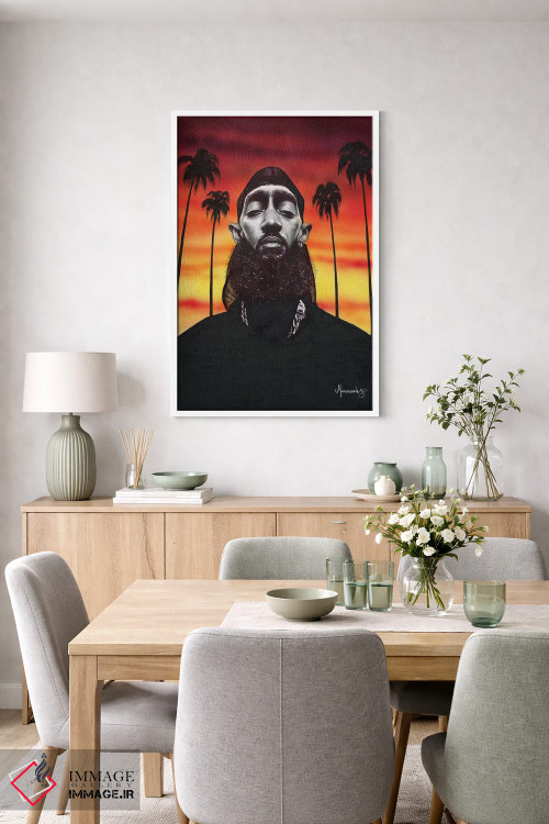 تابلو دکوراتیو نیپسی هاسل اثر ماناسه جانسون - D6W