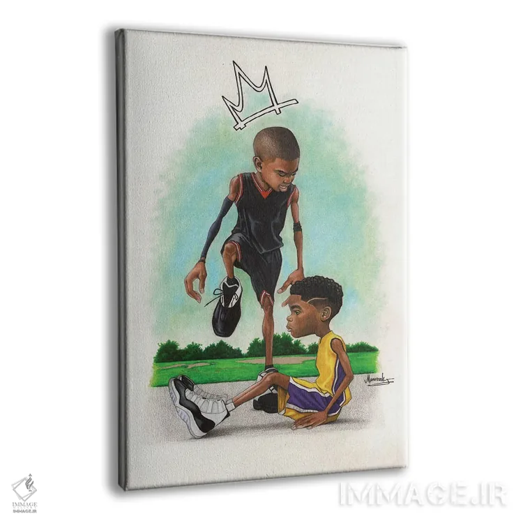 تابلو دکوراتیو "پسربچه ایورسن" اثر ماناسه جانسون - نمای پرسپکتیو محصول