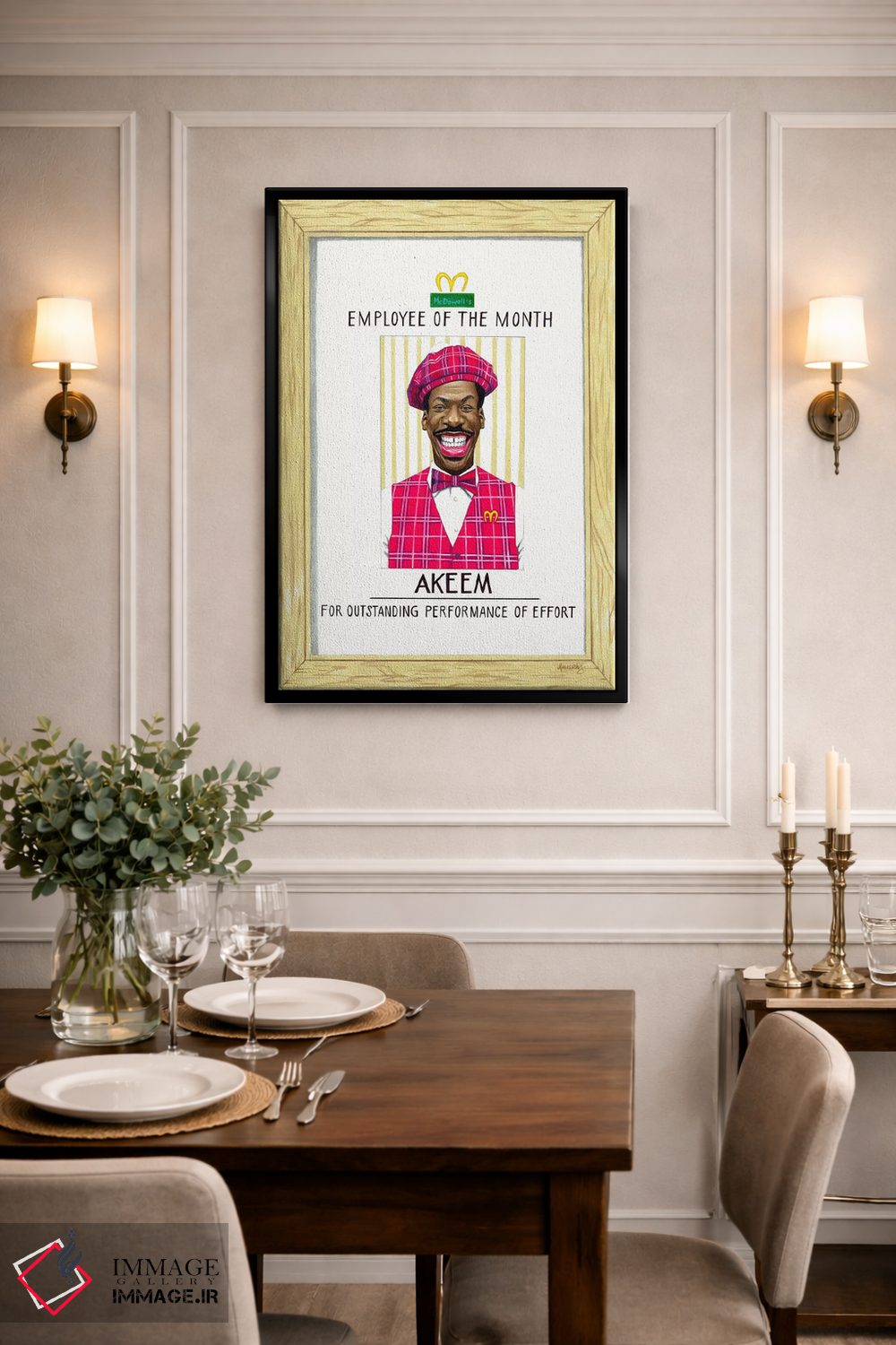 تابلو دکوراتیو "اکیم، کارمند ماه" اثر ماناسه جانسون - D1B