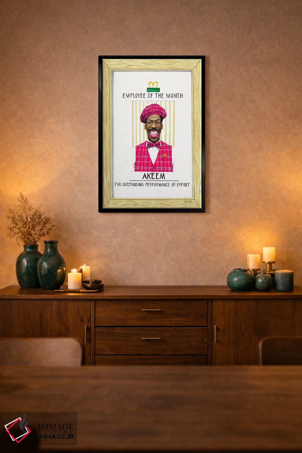 تابلو دکوراتیو "اکیم، کارمند ماه" اثر ماناسه جانسون - D2B