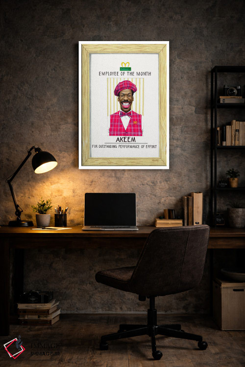 تابلو دکوراتیو "اکیم، کارمند ماه" اثر ماناسه جانسون - D6W