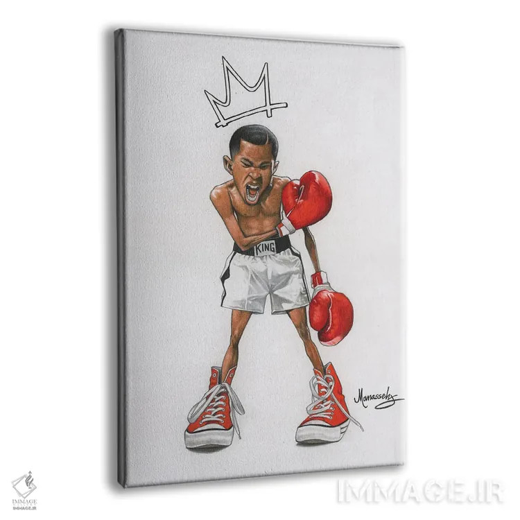 تابلو دکوراتیو "پسربچه علی" اثر ماناسه جانسون - نمای پرسپکتیو محصول