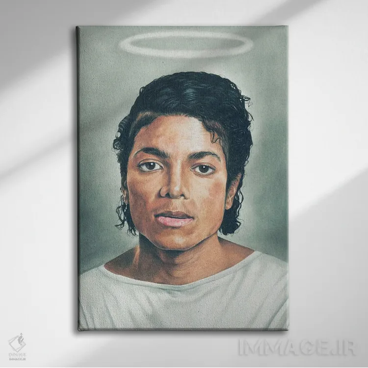 تابلو دکوراتیو "مایک مقدس" اثر ماناسه جانسون - نمای روبهرو روی دیوار