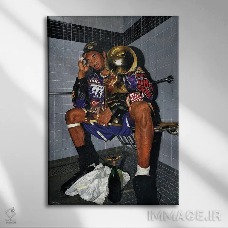 تابلو دکوراتیو "کوبه چیپ '۰۱" اثر ماناسه جانسون - نمای روبهرو روی دیوار