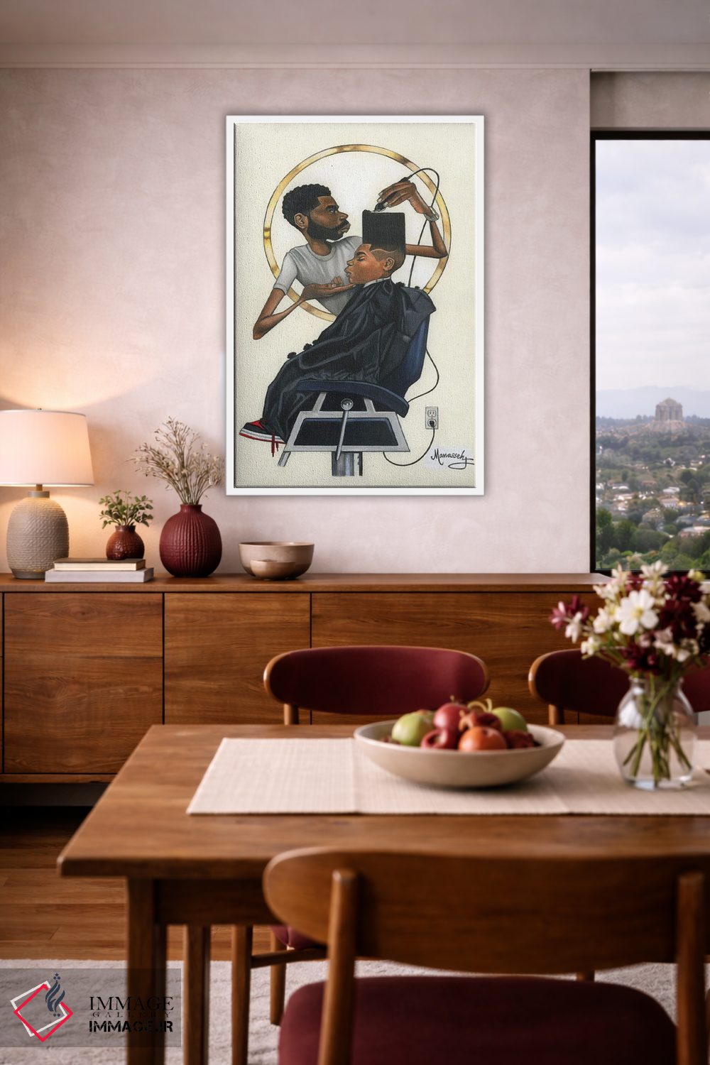 تابلو دکوراتیو "کمی کوتاه تر" اثر ماناسه جانسون - D3W