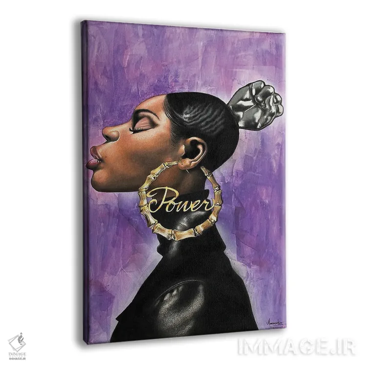 تابلو مدرن "قدرت" اثر ماناسه جانسون - نمای پرسپکتیو محصول