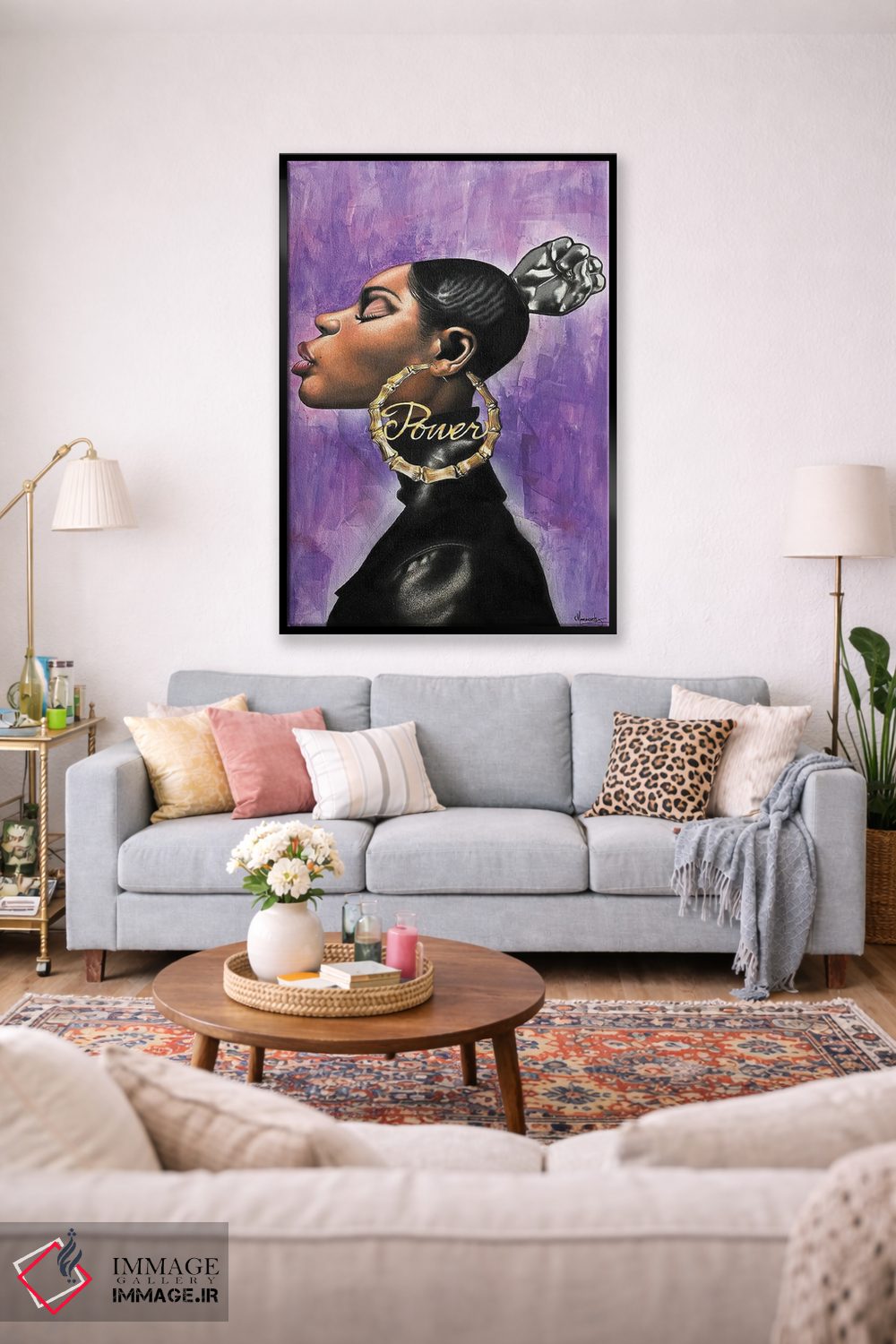 تابلو مدرن "قدرت" اثر ماناسه جانسون - D1B