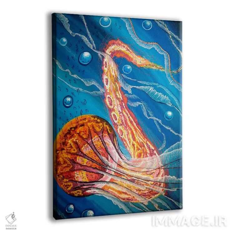 تابلو دکوراتیو "جازی فیش" اثر مارتین نسیم - نمای پرسپکتیو محصول