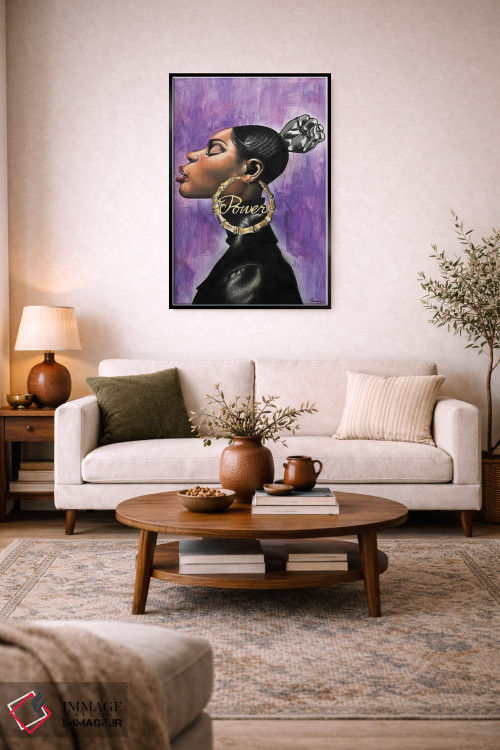 تابلو مدرن "قدرت" اثر ماناسه جانسون - D4B