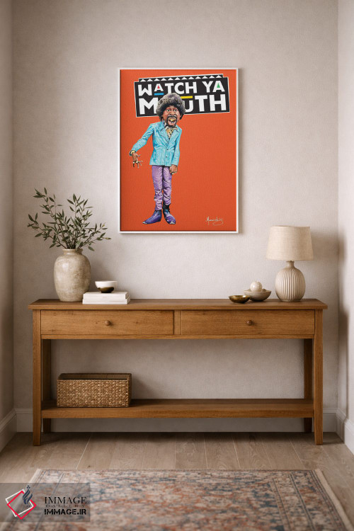 تابلو دکوراتیو "دهانت را کنترل کن" اثر ماناسه جانسون - D1W