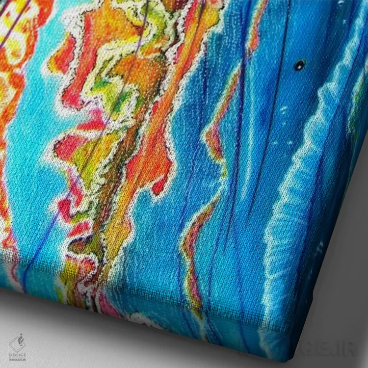 تابلو دکوراتیو "ژله ها" اثر مارتین نسیم - نمای نزدیک بافت بوم