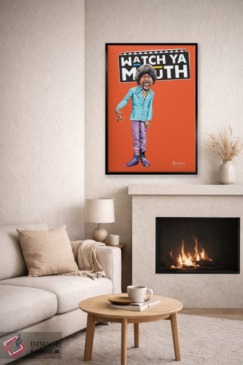 تابلو دکوراتیو "دهانت را کنترل کن" اثر ماناسه جانسون - D6B