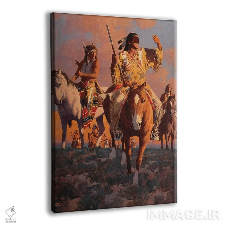 تابلو دکوراتیو "غروب کامانچه" اثر دیوید من - نمای پرسپکتیو محصول