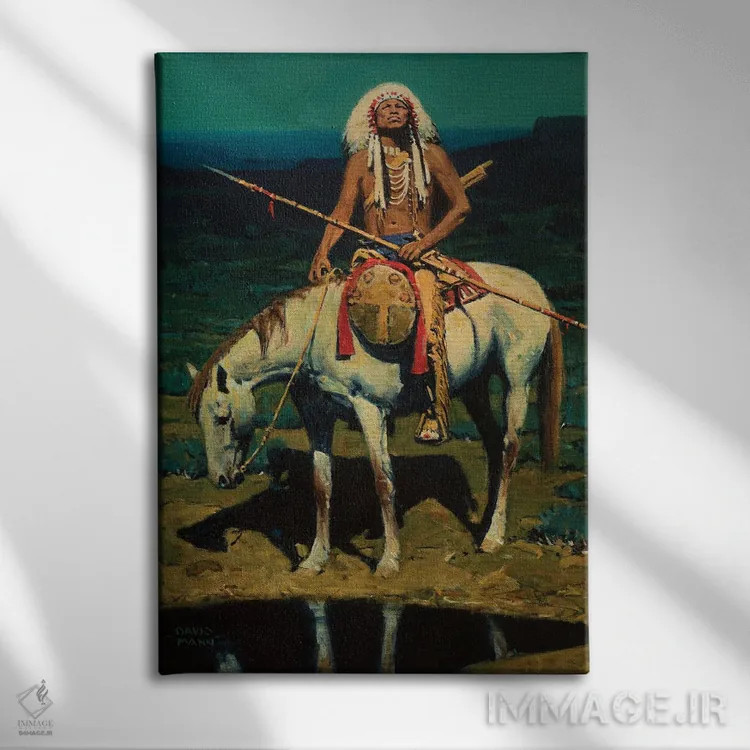 تابلو دکوراتیو "ماه داکوتا" اثر دیوید من - نمای روبهرو روی دیوار