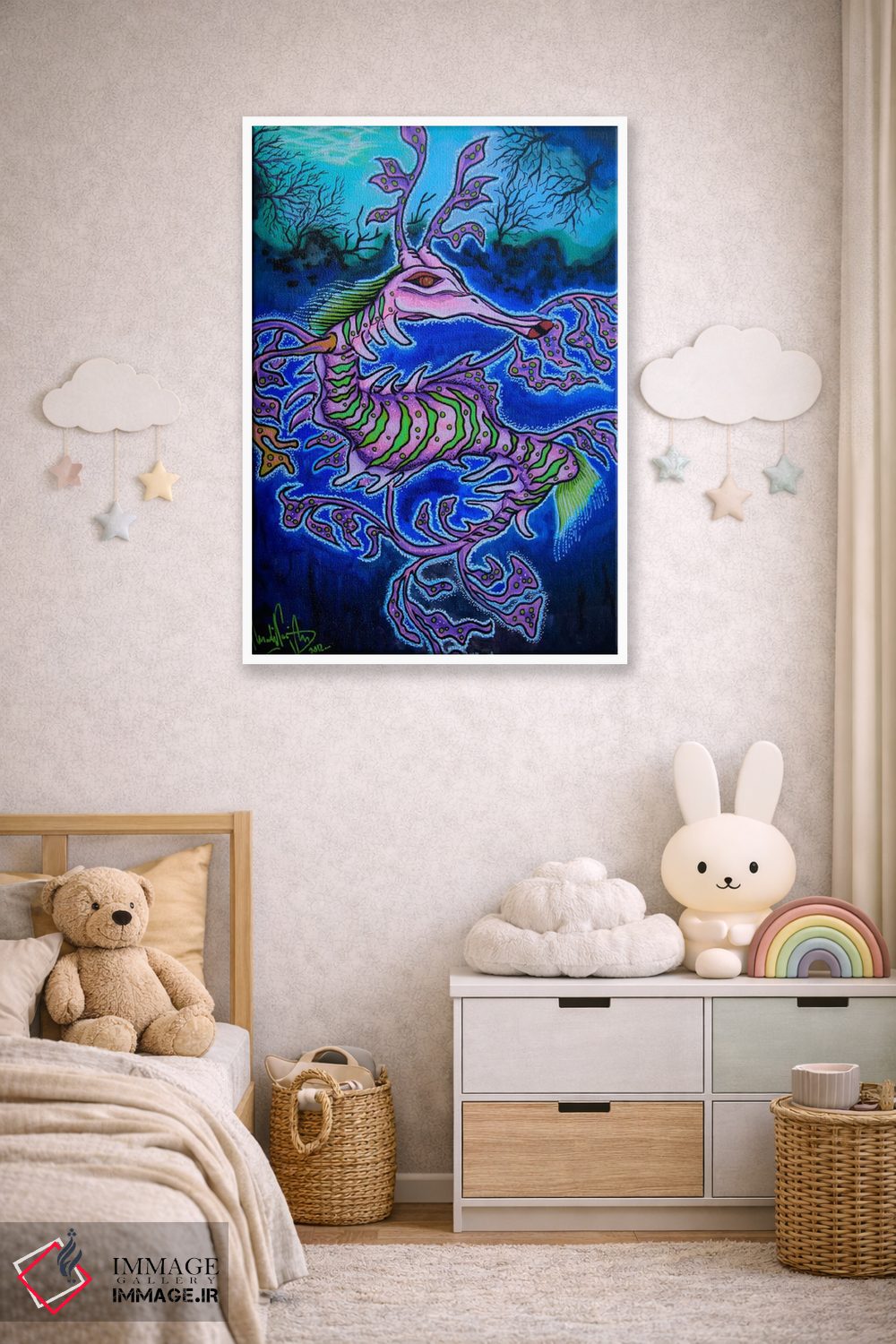تابلو دکوراتیو "آقای اژدها" اثر مارتین نسیم - D3W