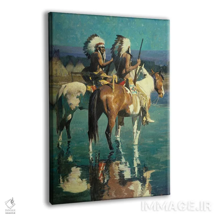 تابلو دکوراتیو "اردوگاه شاین" اثر دیوید من - نمای پرسپکتیو محصول