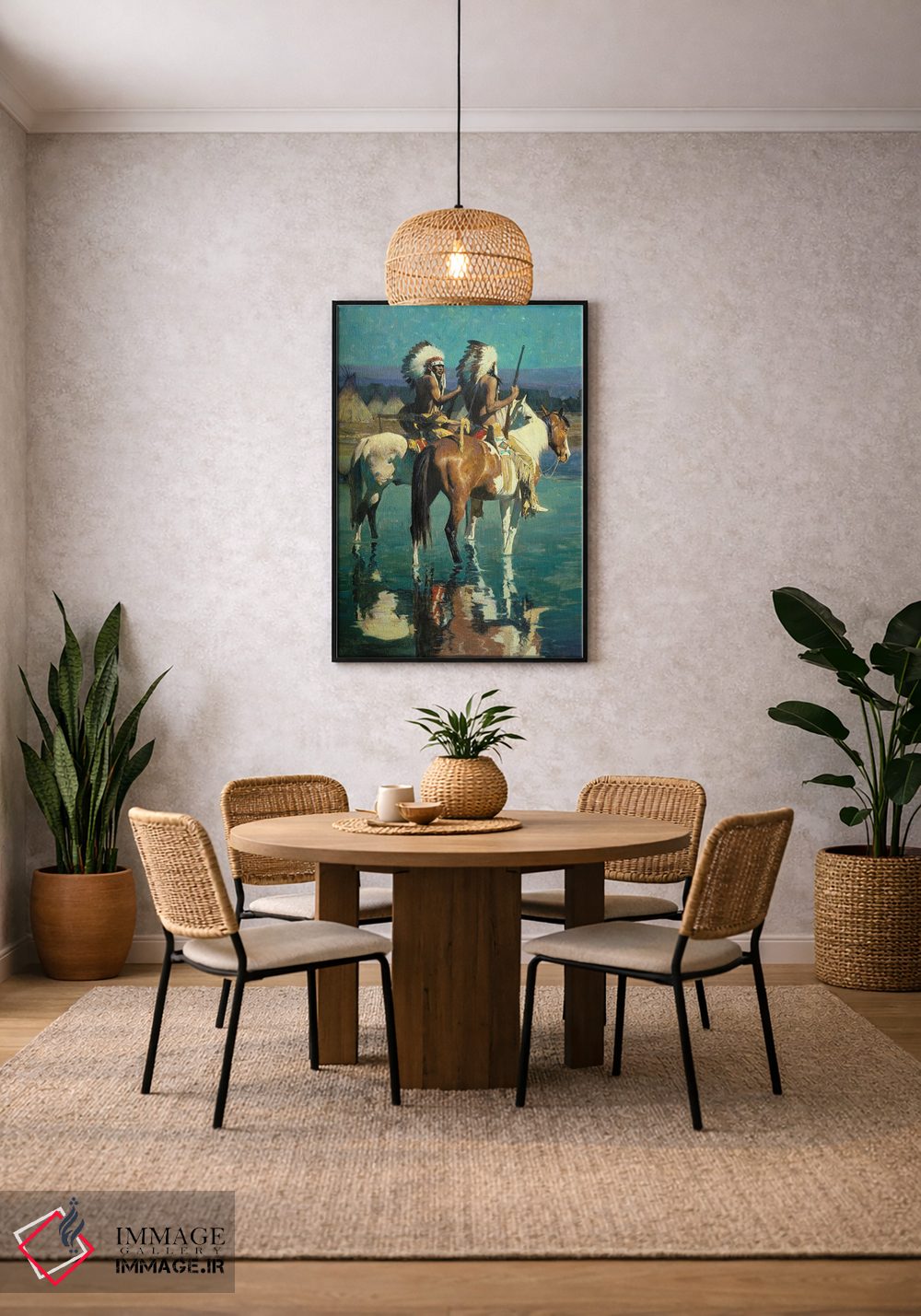 تابلو دکوراتیو "اردوگاه شاین" اثر دیوید من - D4B