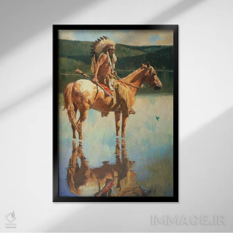 تابلو دکوراتیو "بازگشت مرغ مگس خوارها" اثر دیوید من - نمای قابدار مشکی