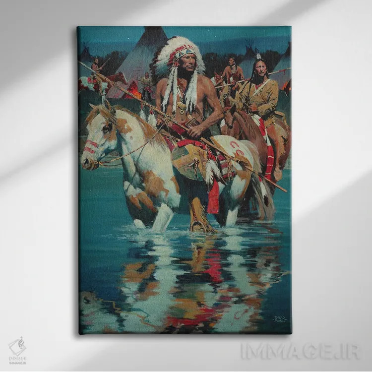 تابلو دکوراتیو "بعد از شورا" اثر دیوید من - نمای روبهرو روی دیوار