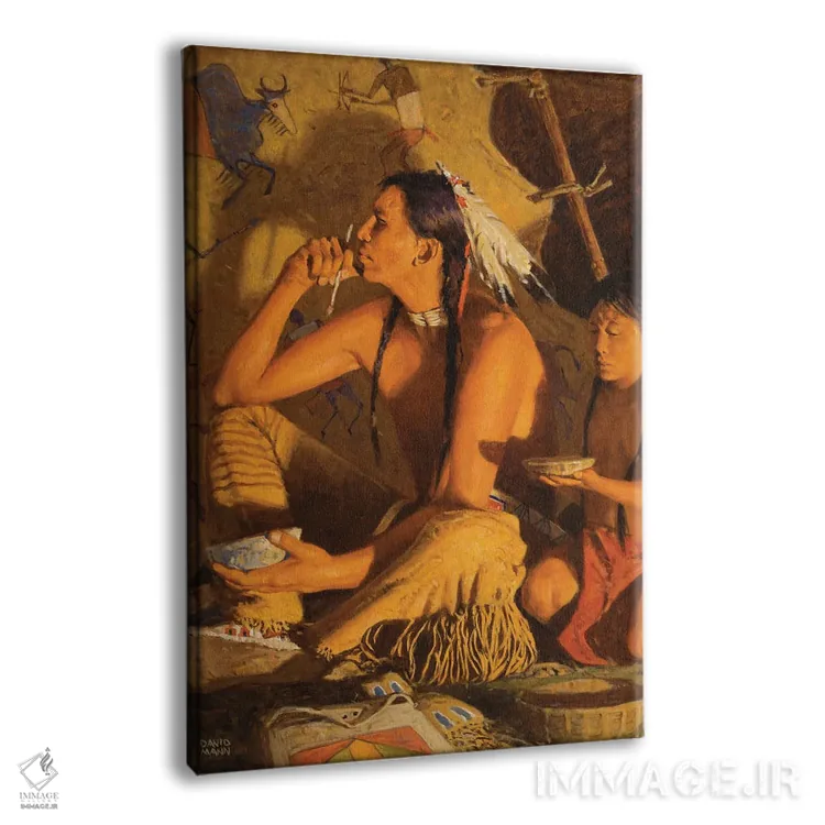 تابلو دکوراتیو "لحظه شجاعت" اثر دیوید من - نمای پرسپکتیو محصول