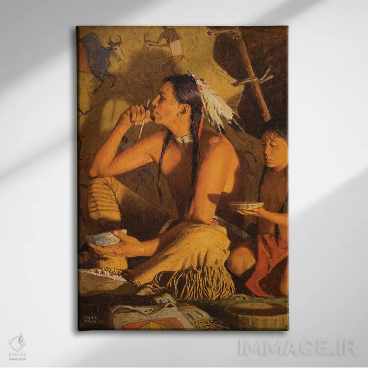 تابلو دکوراتیو "لحظه شجاعت" اثر دیوید من - نمای روبهرو روی دیوار