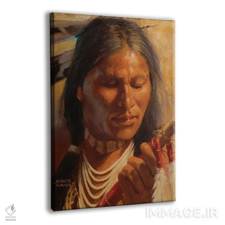 تابلو دکوراتیو "نیزه لاکوتا" اثر دیوید من - نمای پرسپکتیو محصول